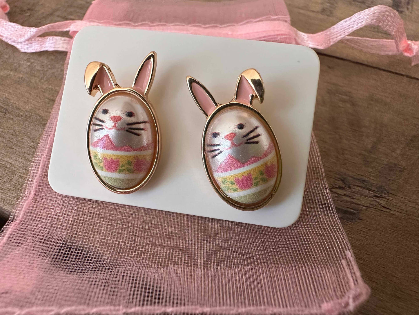 Easter Egg Bunny Earrings
