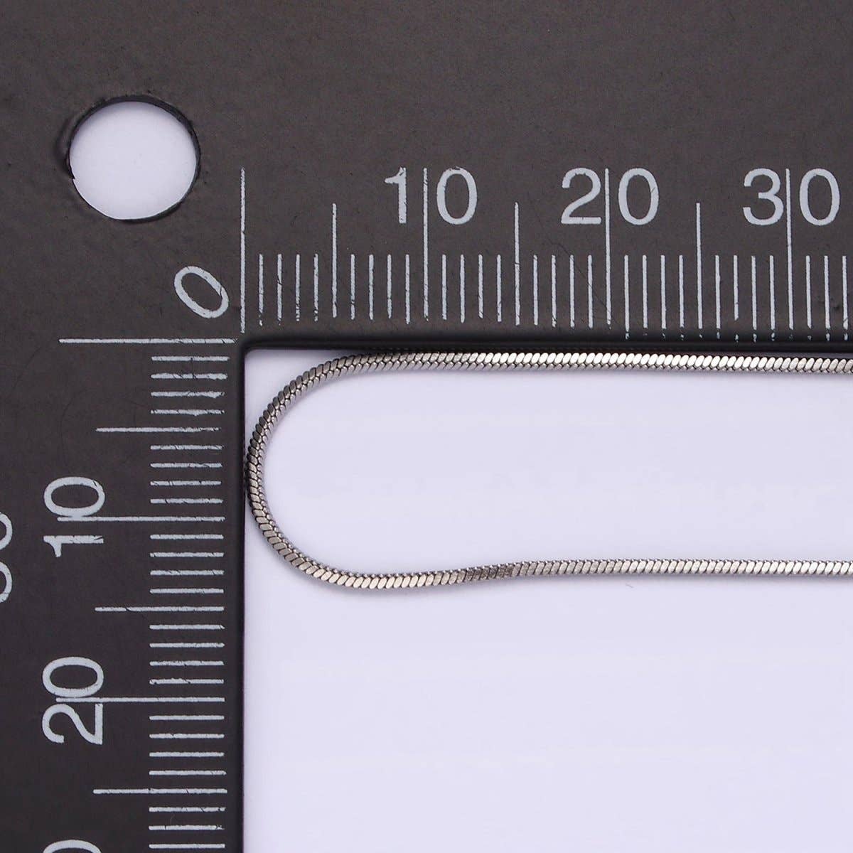 Stainless Steel 1mm Dainty Snake 20 Inch Layering Silver Chain Necklace | WA-2266 Clearance Pricing