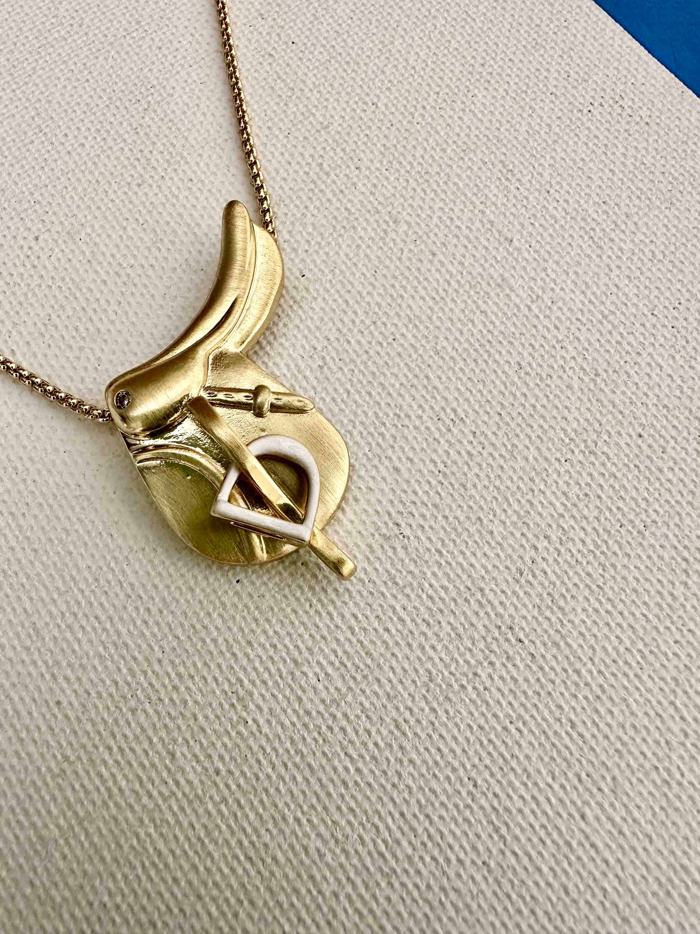 English Saddle Necklace Jewelry