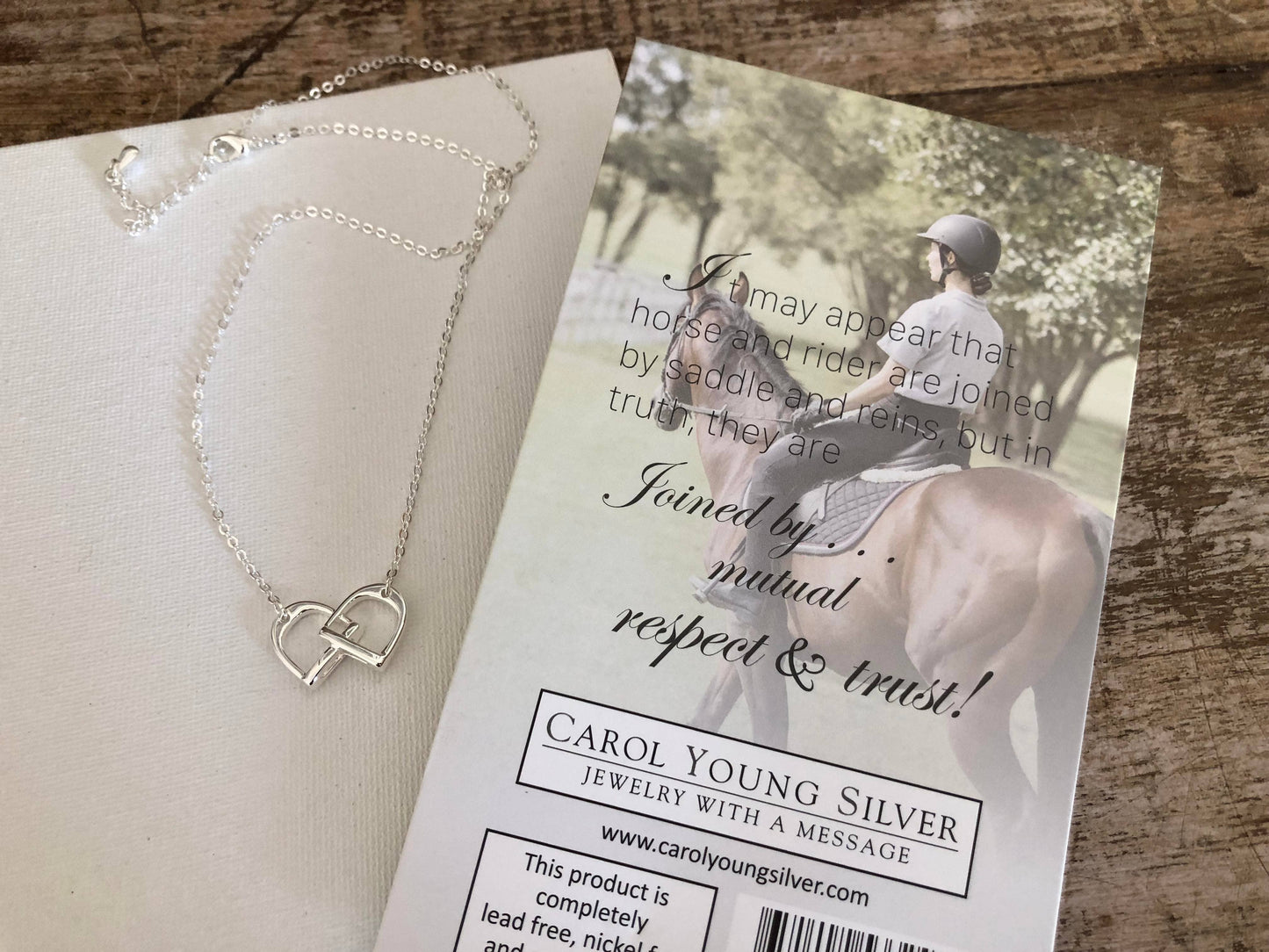 English Saddle Stirrup/Petite Necklace