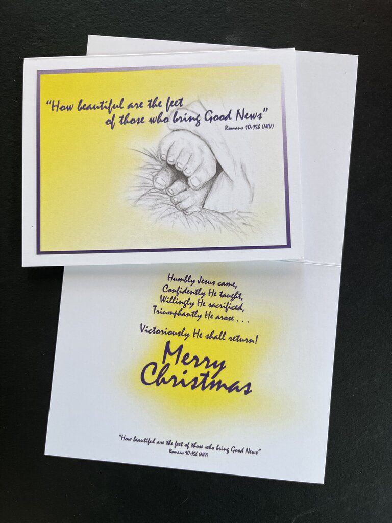 Merry Christmas Religious Greeting Card