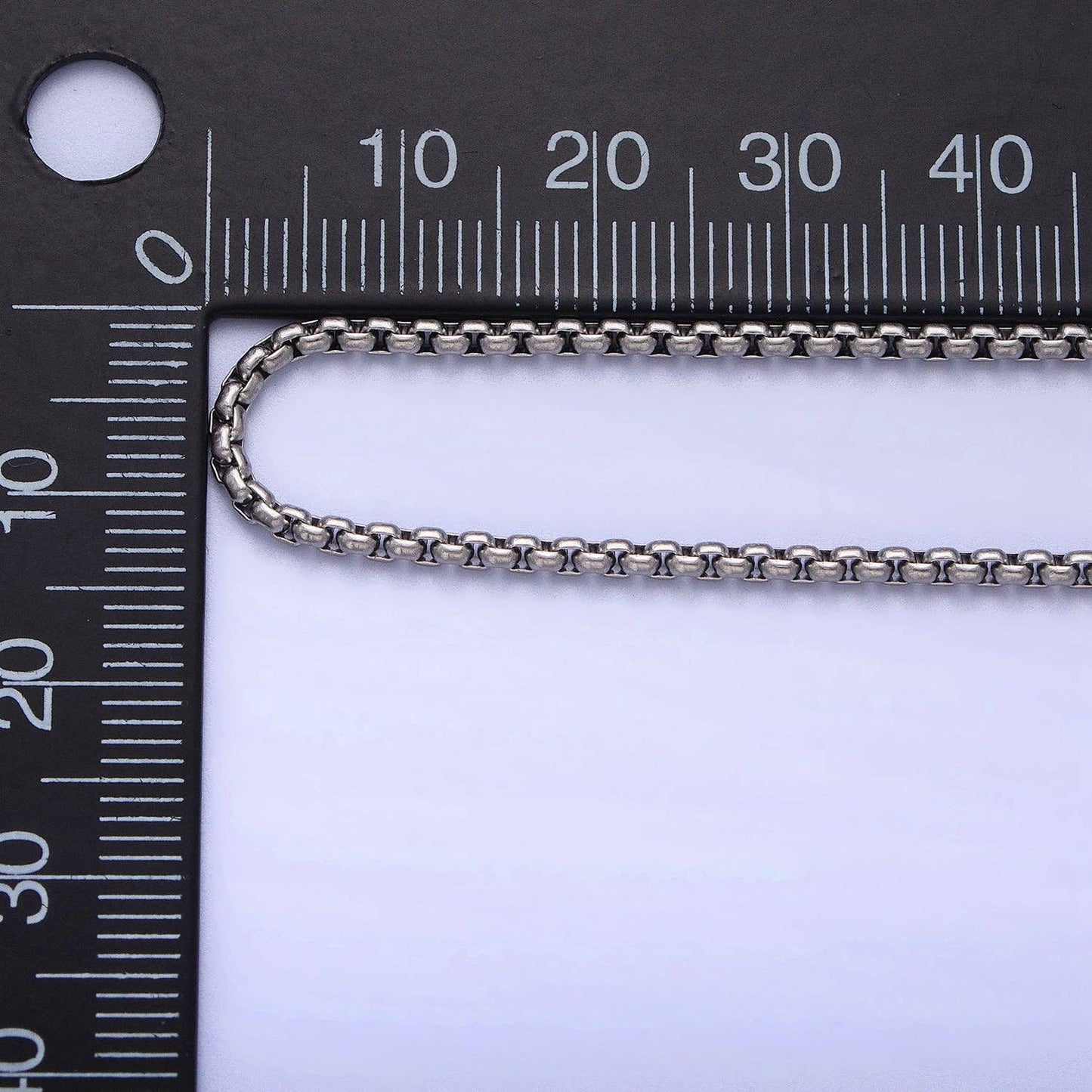 BLOWOUT Stainless Steel Rounded Box Chain Necklace for Men
