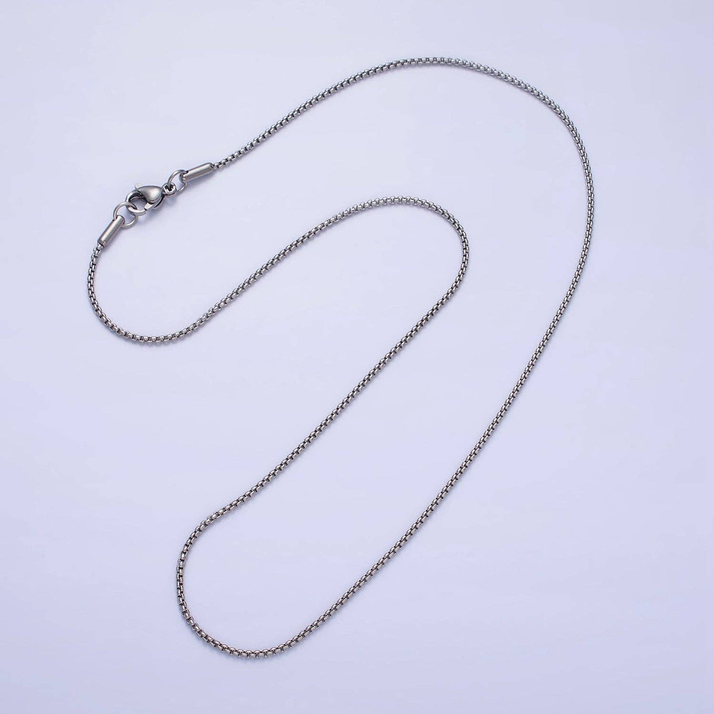 BLOWOUT Dainty Stainless Steel Box Chain 1.2mm Thin Necklace