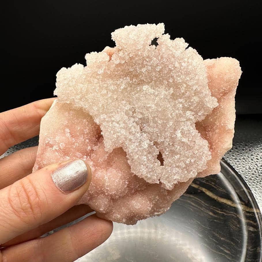Pink Druzy Quartz B