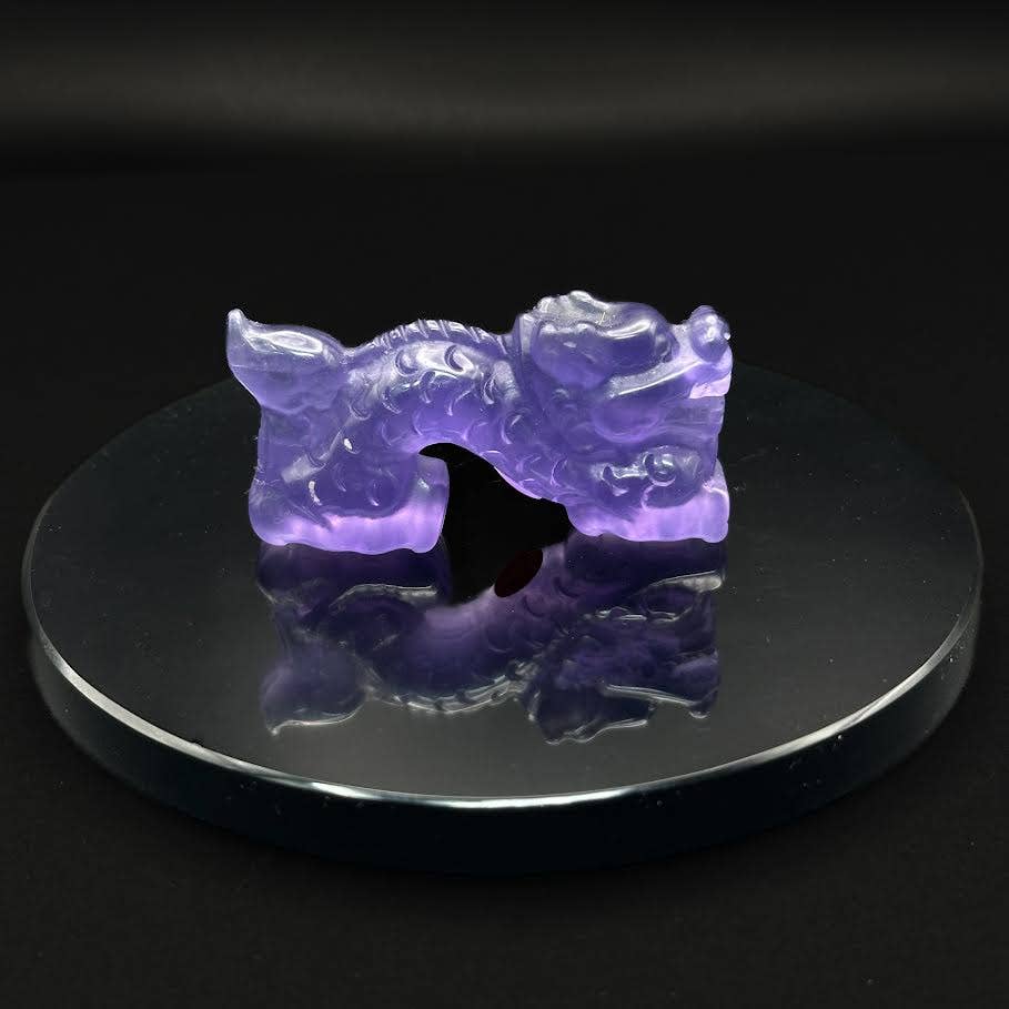 Loong Dragon - Purple Fluorite Small Size ON SALE