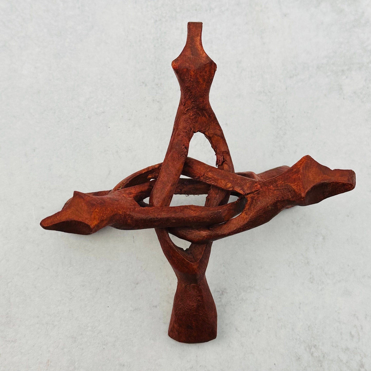 Wood Cobra Crystal Stand - Cluster Holder - You Choose Size