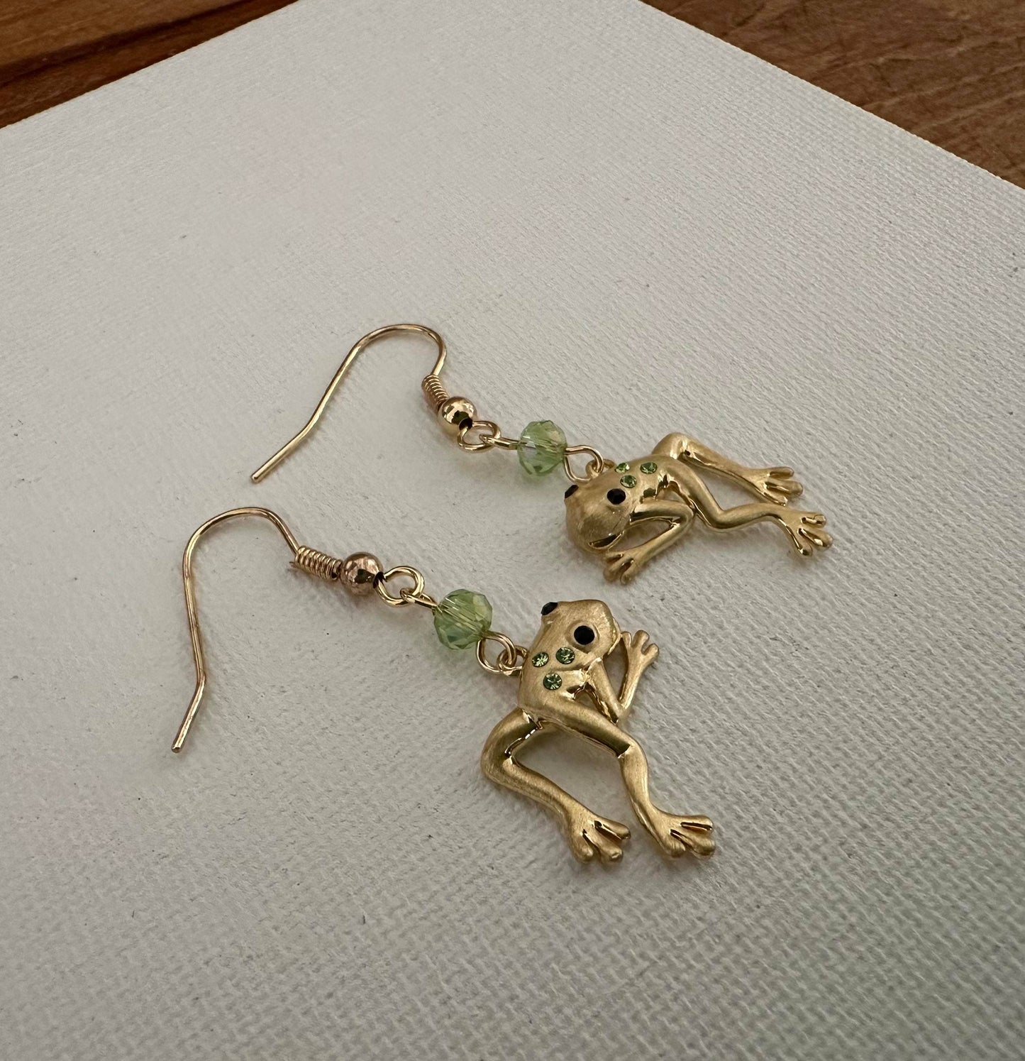 Frog Earrings/Wire Jewelry