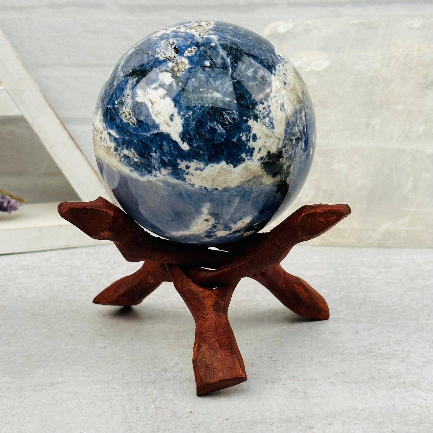 Wood Cobra Crystal Stand - Cluster Holder - You Choose Size
