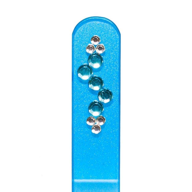 Blue Bling Gem Rhinestone Swarovski Czech Crystal Nail File