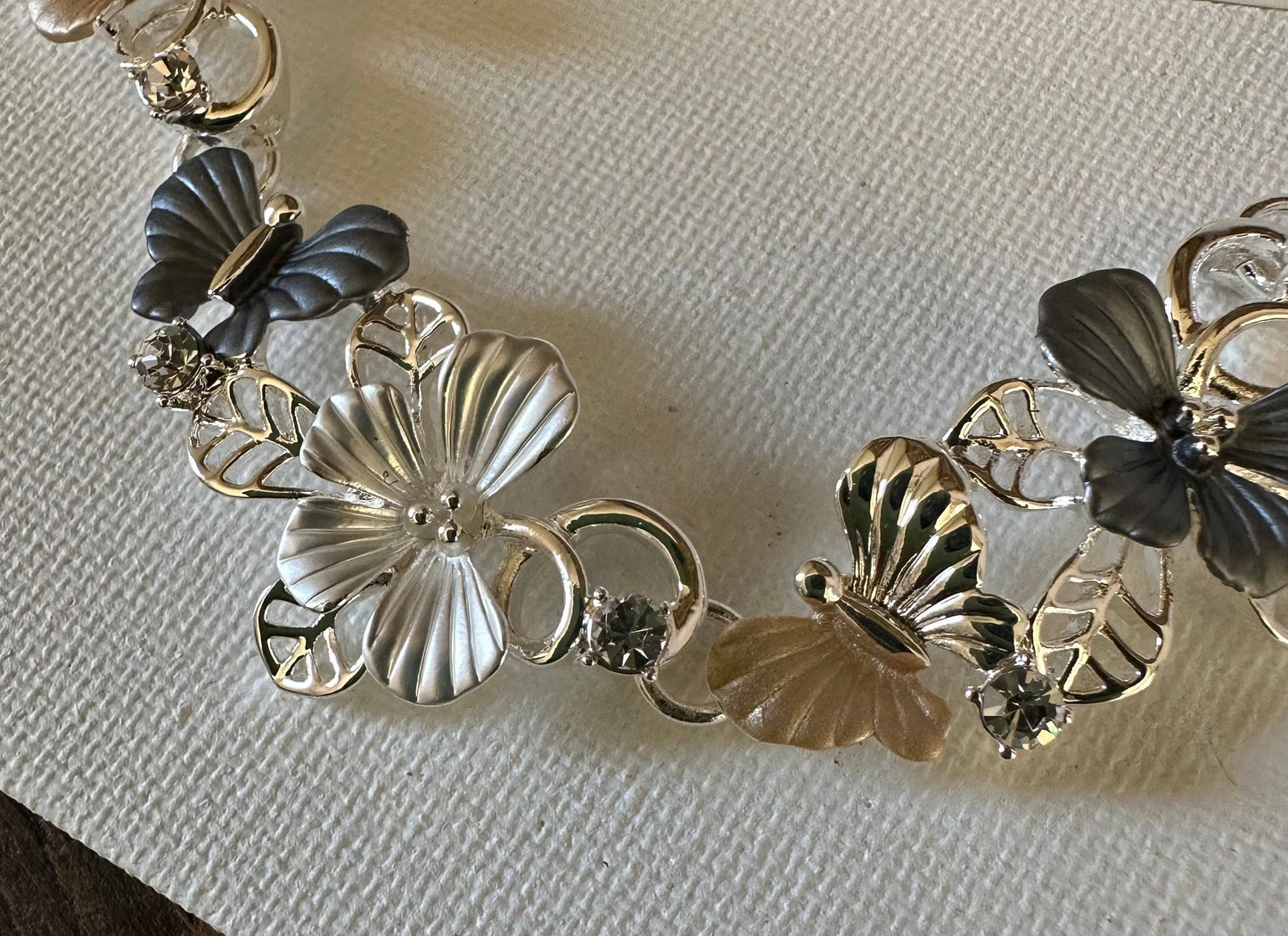 Sparkling Butterfly Necklace & Earring SET Jewelry