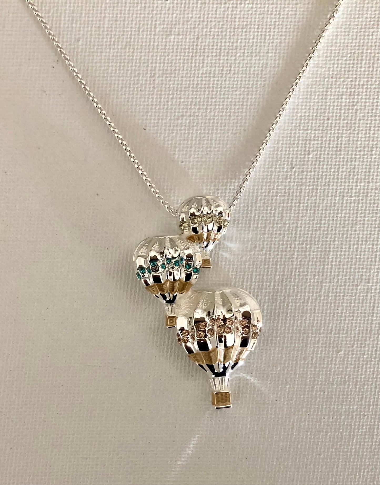 Hot Air Balloon Necklace Jewelry