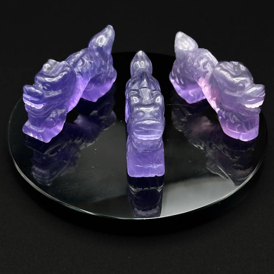 Loong Dragon - Purple Fluorite Small Size ON SALE