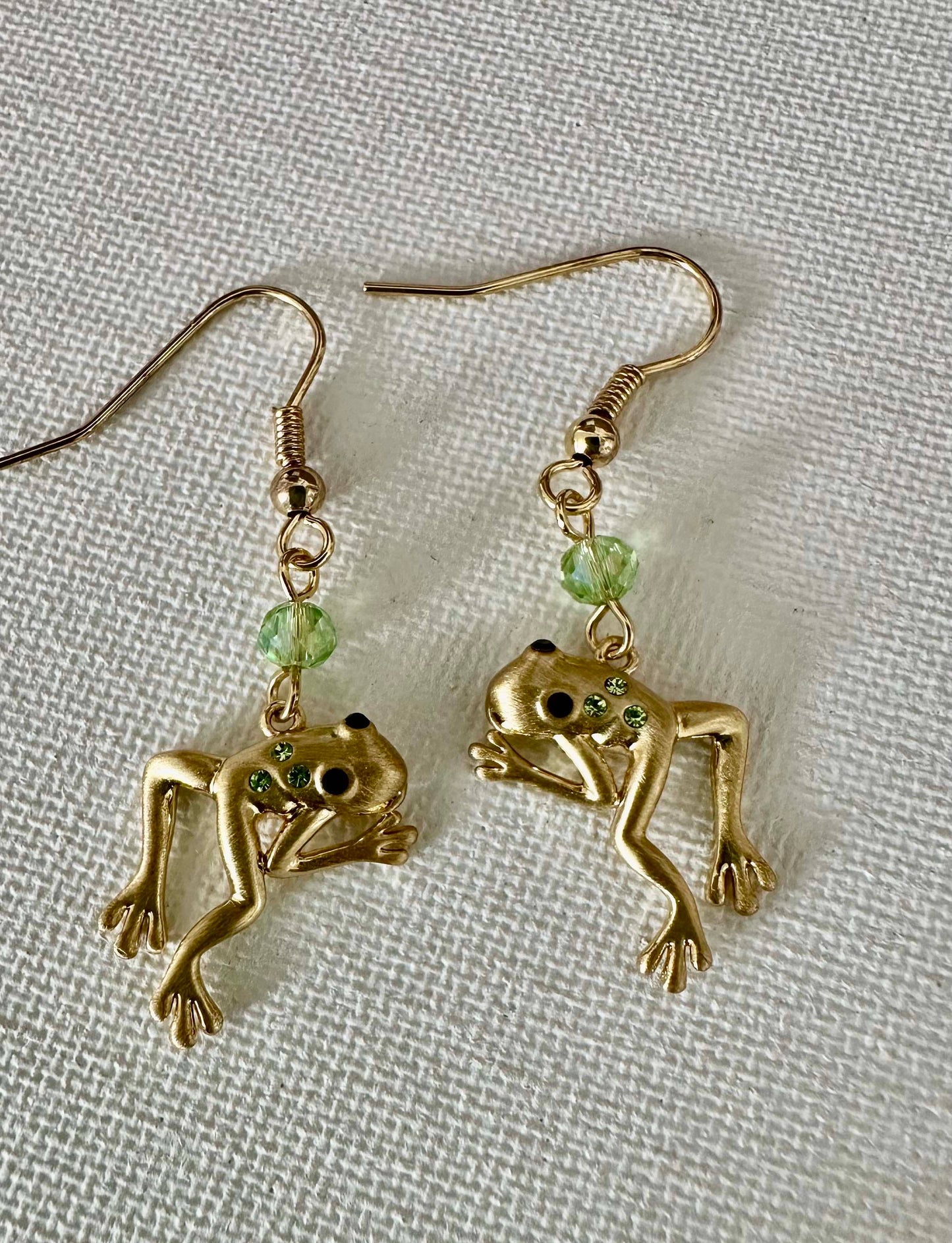 Frog Earrings/Wire Jewelry