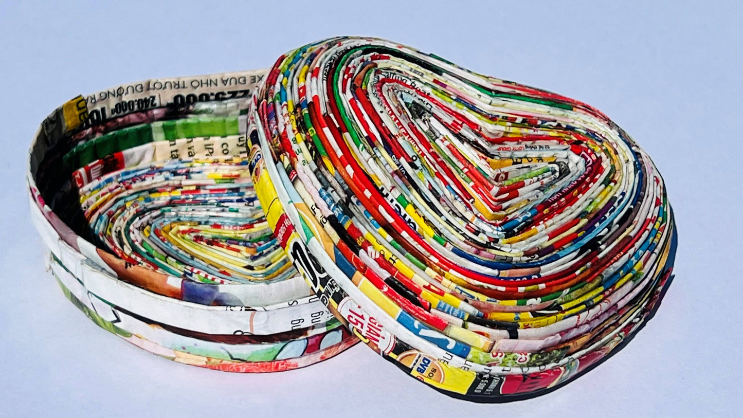 Heart Box w/ Lid - Recycled Paper