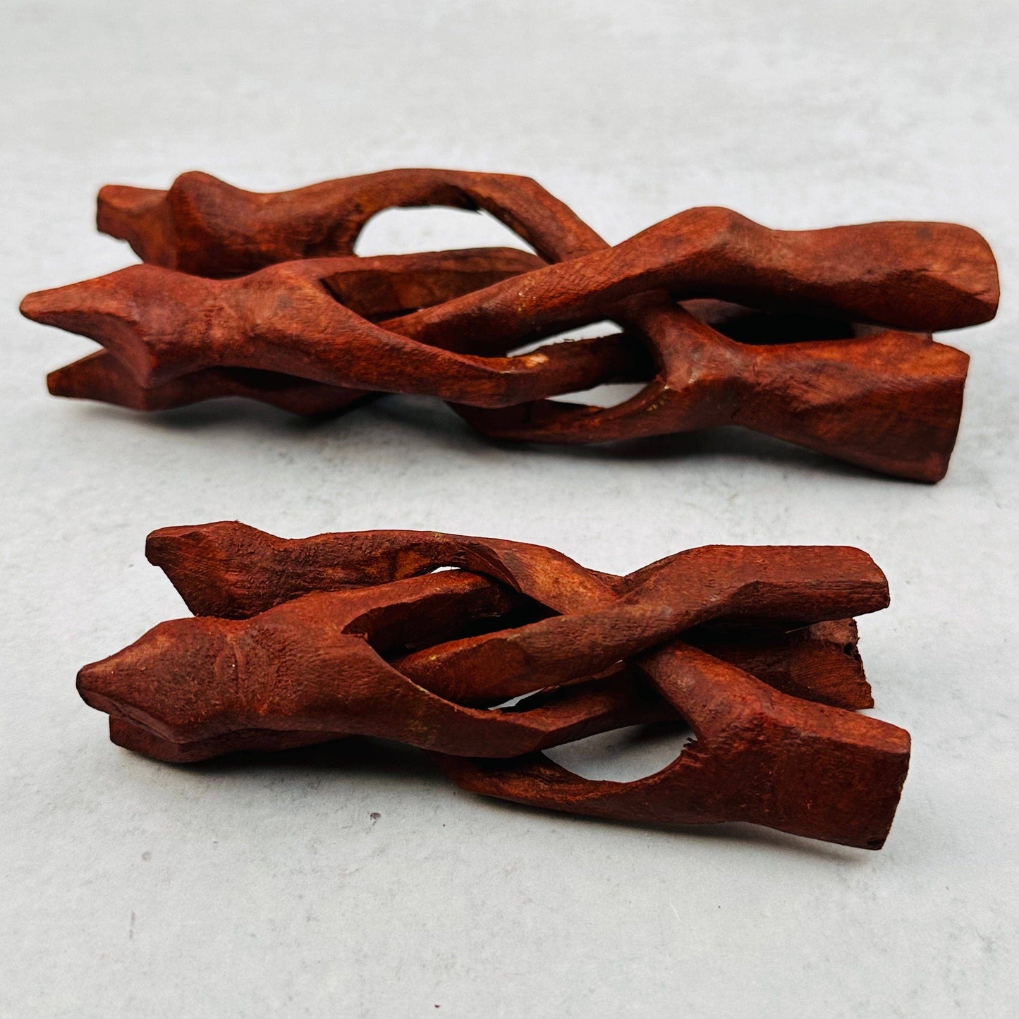Wood Cobra Crystal Stand - Cluster Holder - You Choose Size