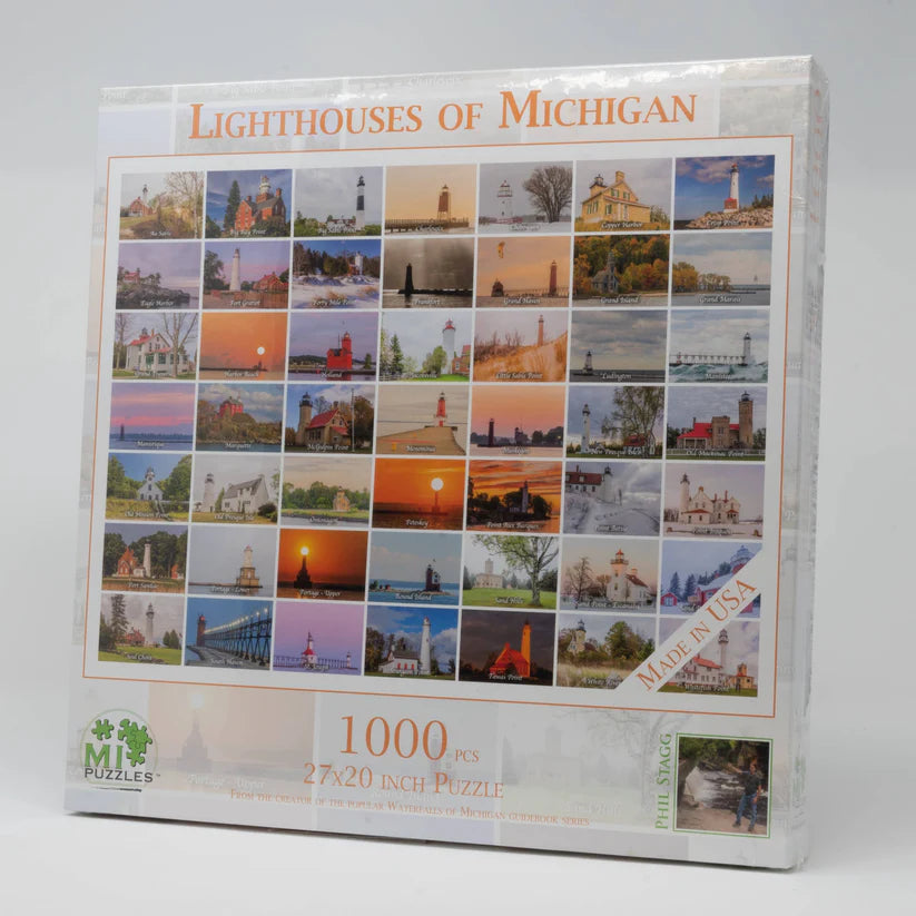 Lighthouses of Michigan - 1000 Piece Puzzle