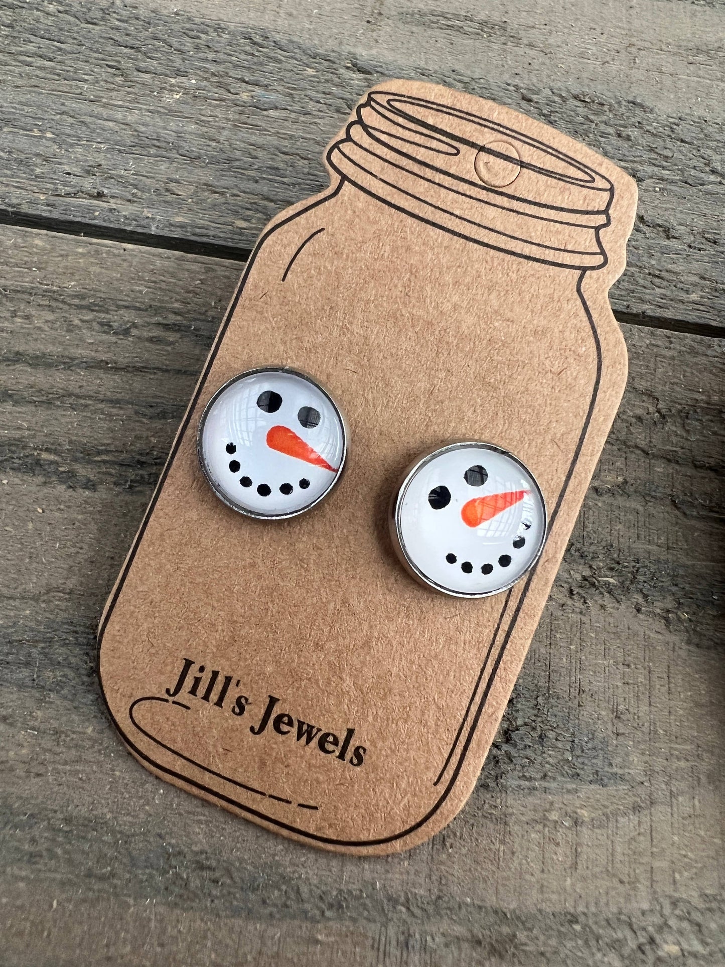 Snowman Stud Earrings