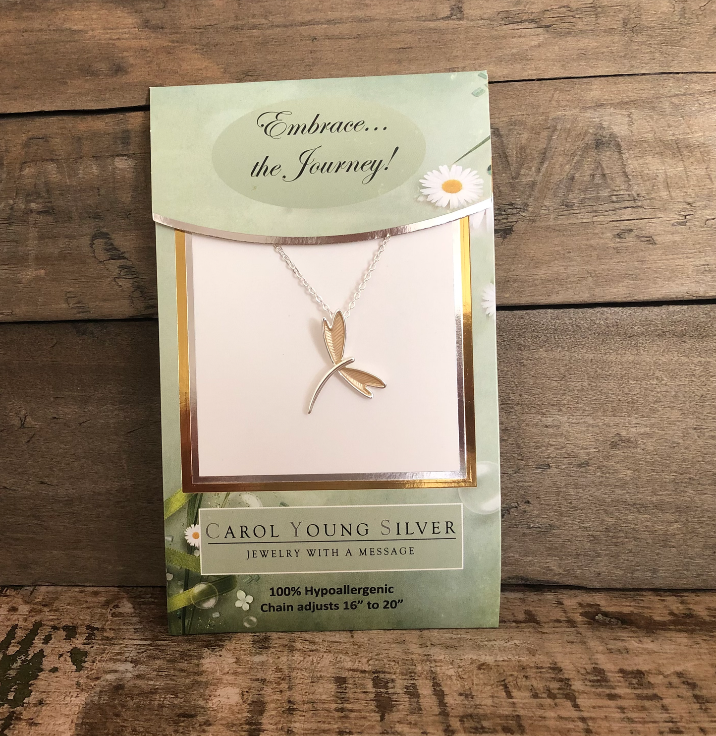 Dragonfly Jewelry Necklace, Petite on CARD