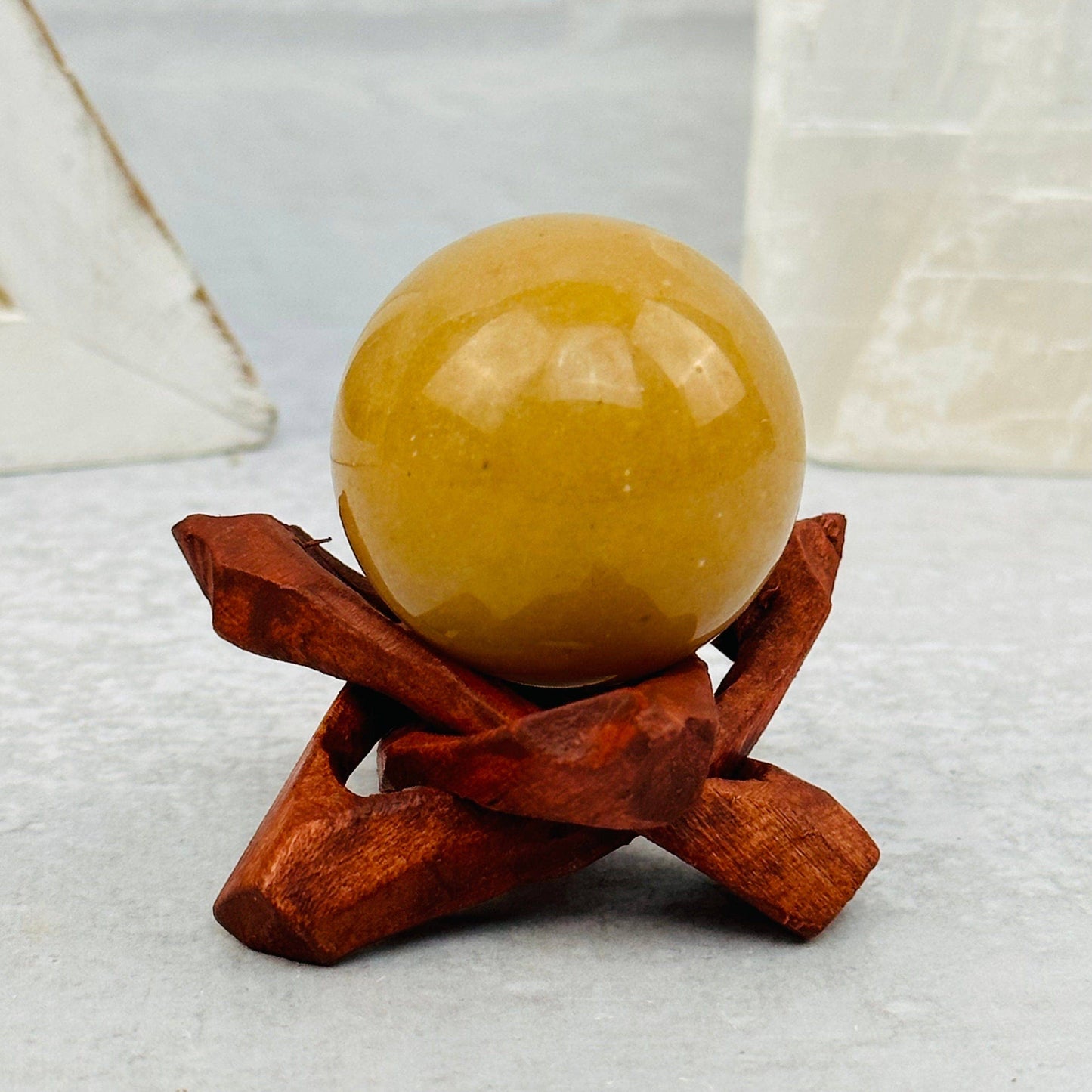 Wood Cobra Crystal Stand - Cluster Holder - You Choose Size