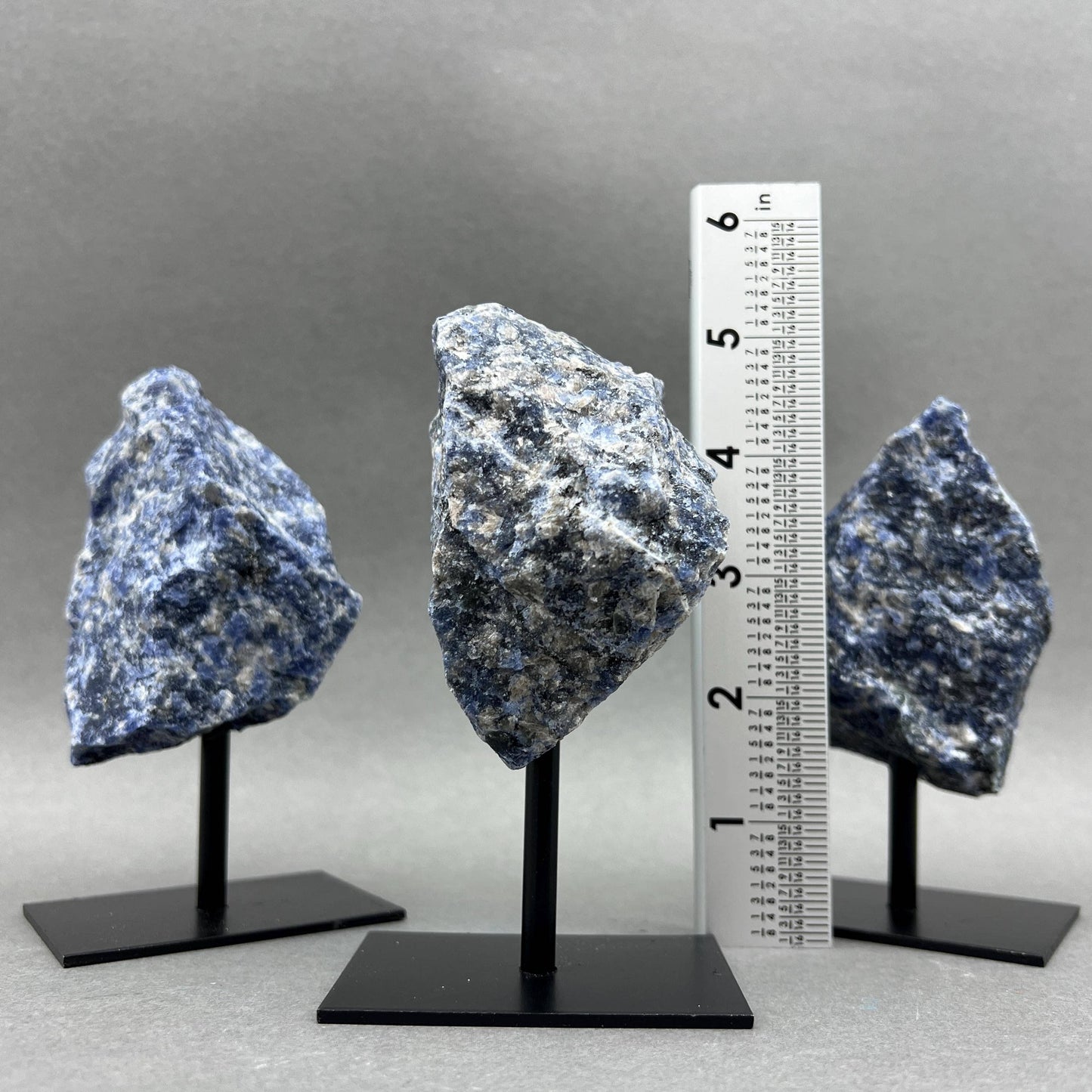 Sodalite Rough Specimen on Metal Stand Gemstone Home Decor Wholesale Crystal Supply