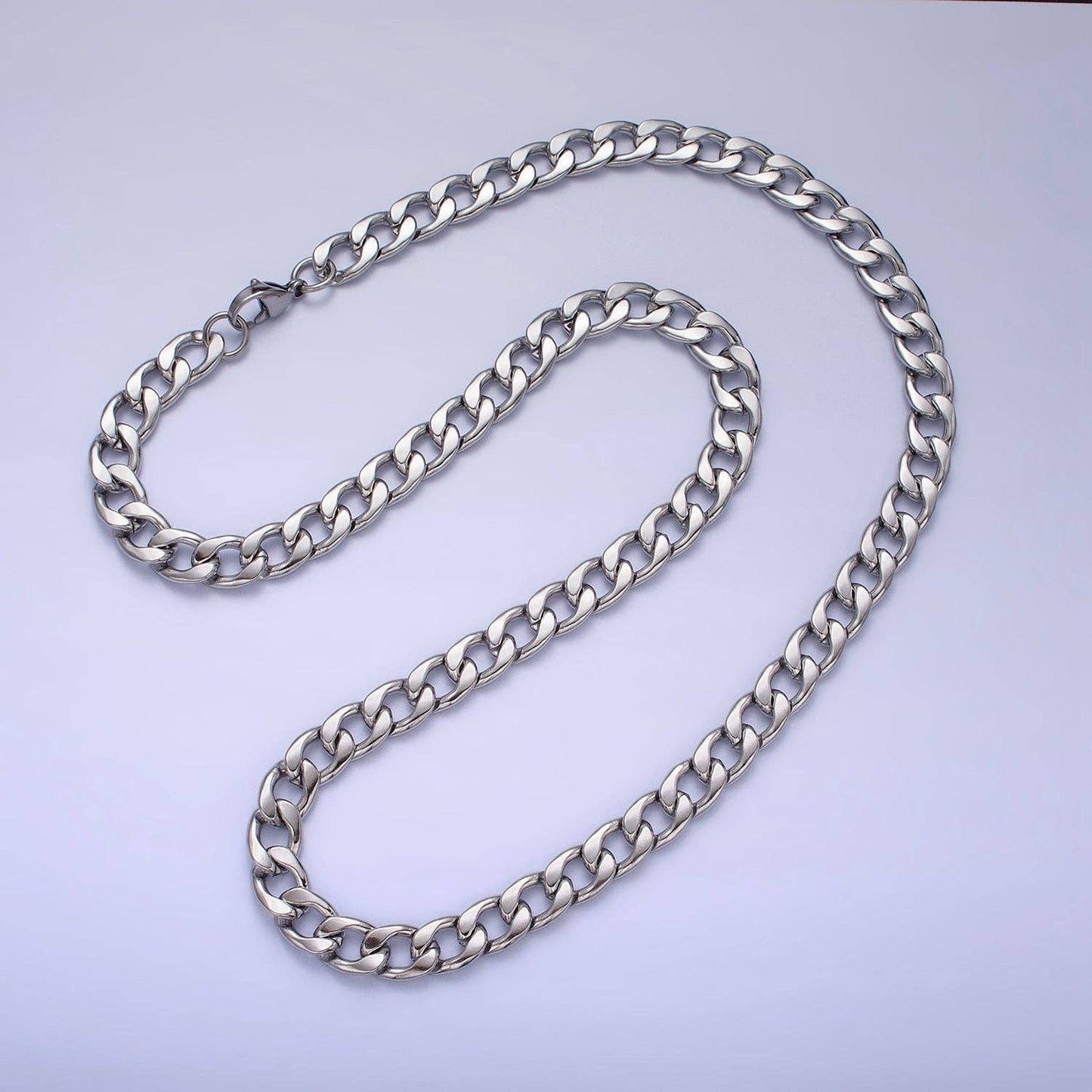 23.5" Stainless steel Miami Cuban Curb Chain Necklace