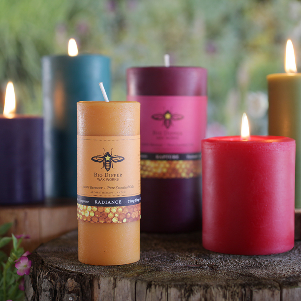 Beeswax Pillar Candles – Aromatherapy – 3 Sizes, 10 Scents