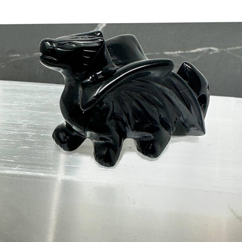 Small Obsidian Dragon - 1 piece