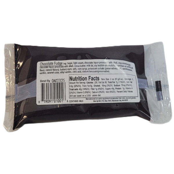 2oz Plain Chocolate Fudge