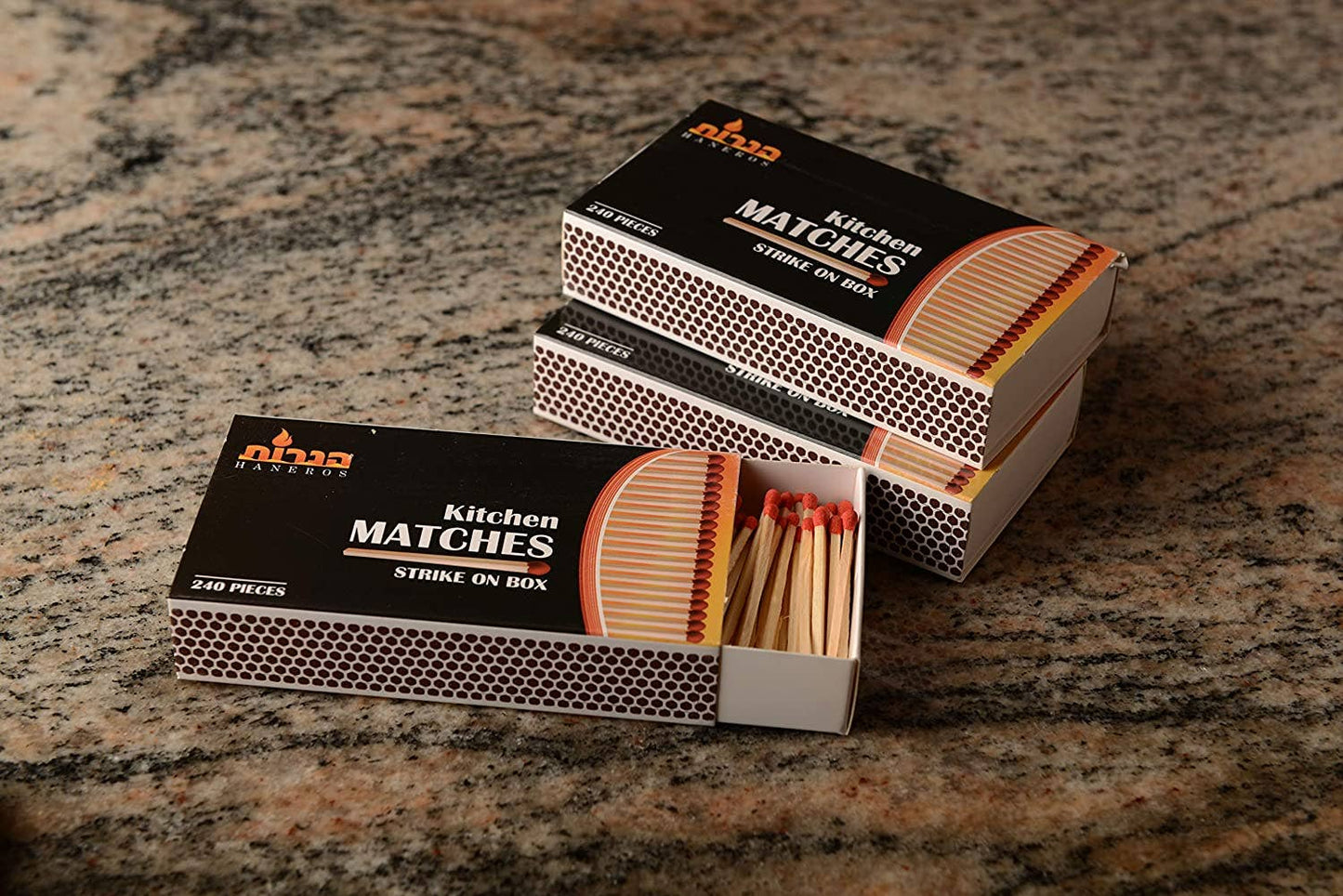 Wooden Strike on Box Matches - 240 Count Per Box - Kitchen