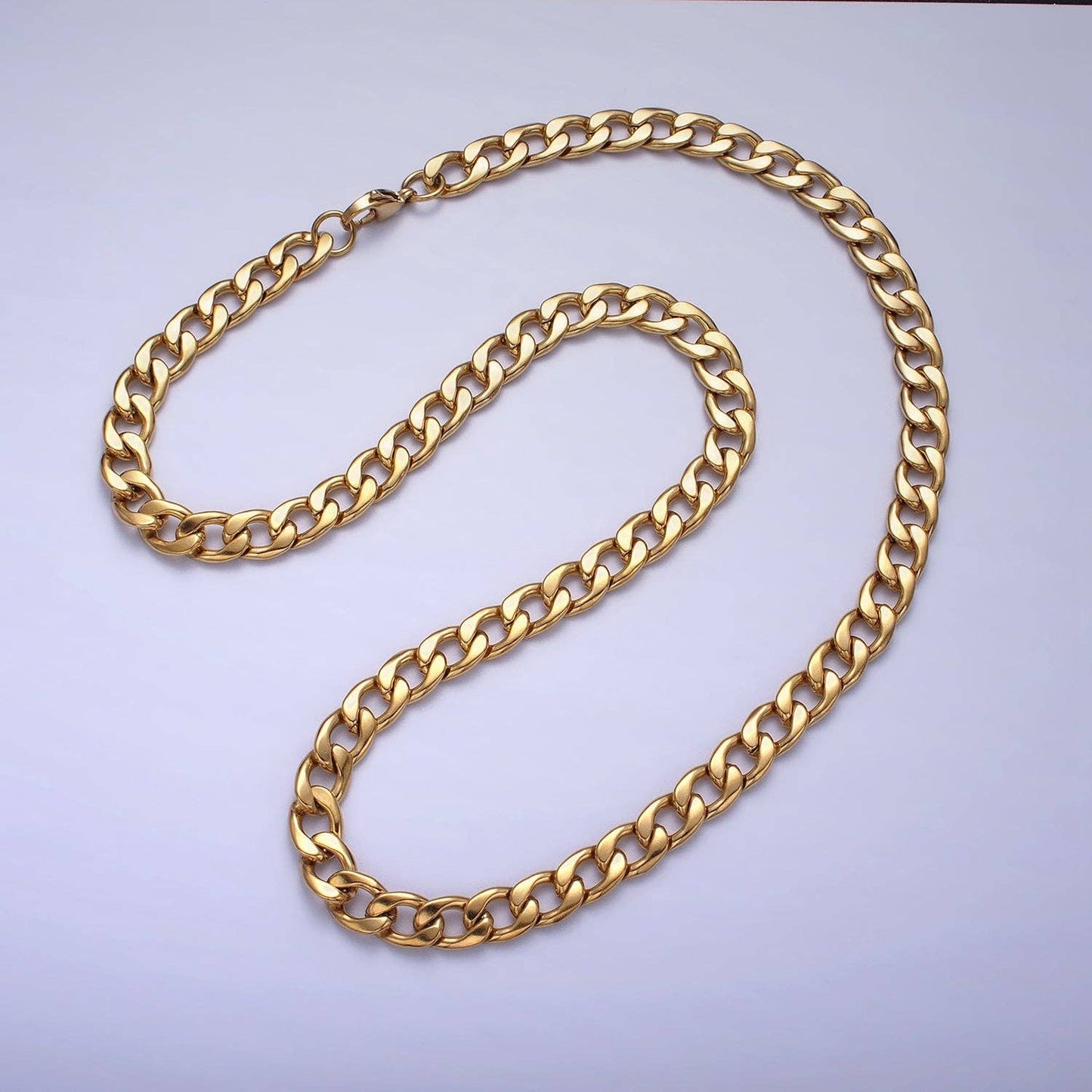 23.5" Stainless steel Miami Cuban Curb Chain Necklace