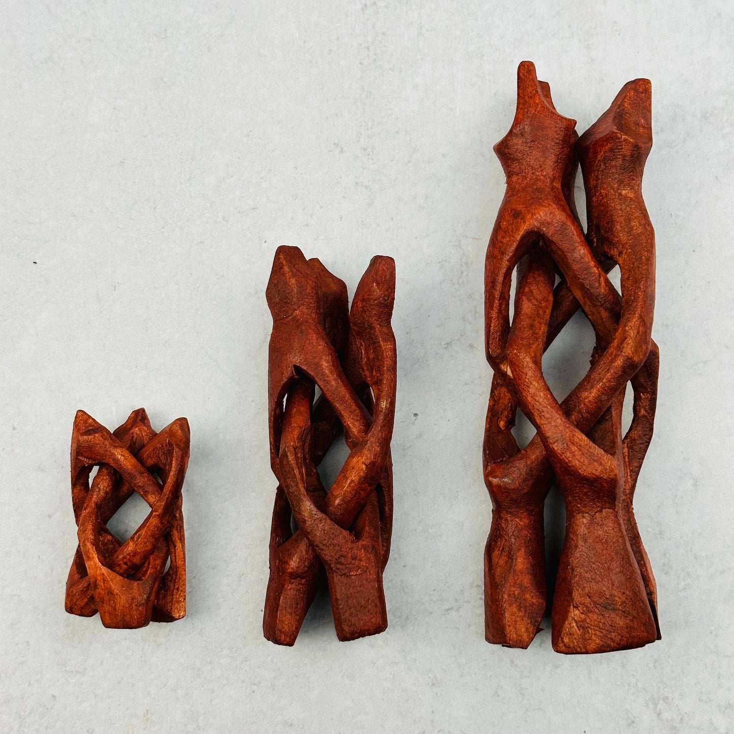 Wood Cobra Crystal Stand - Cluster Holder - You Choose Size