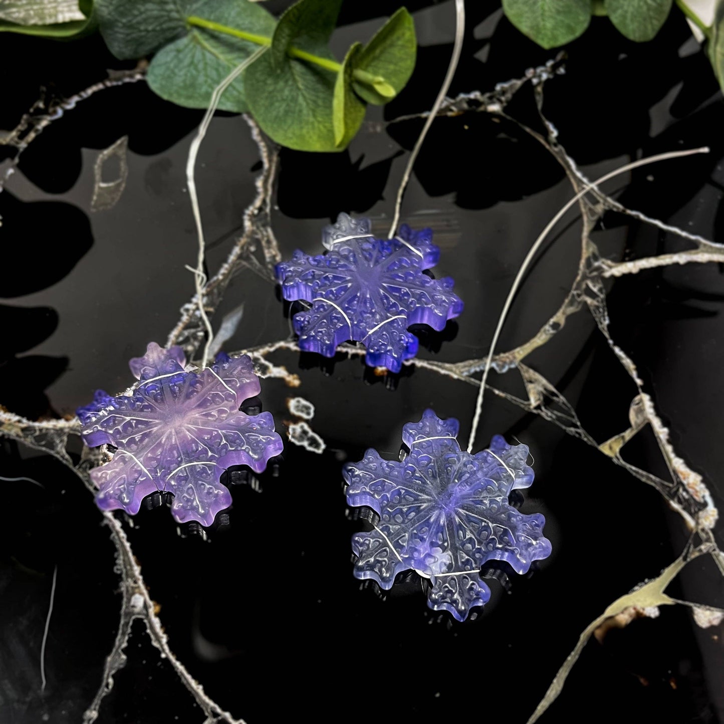 Fluorite Snowflake Ornament