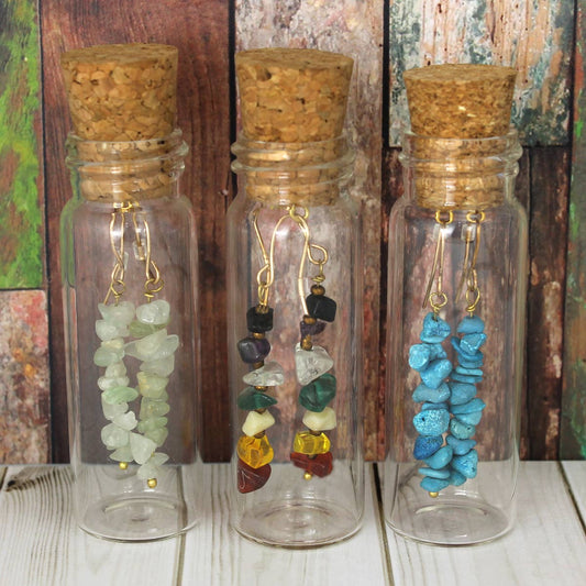 Bottled Treasures Stone Chip Earrings