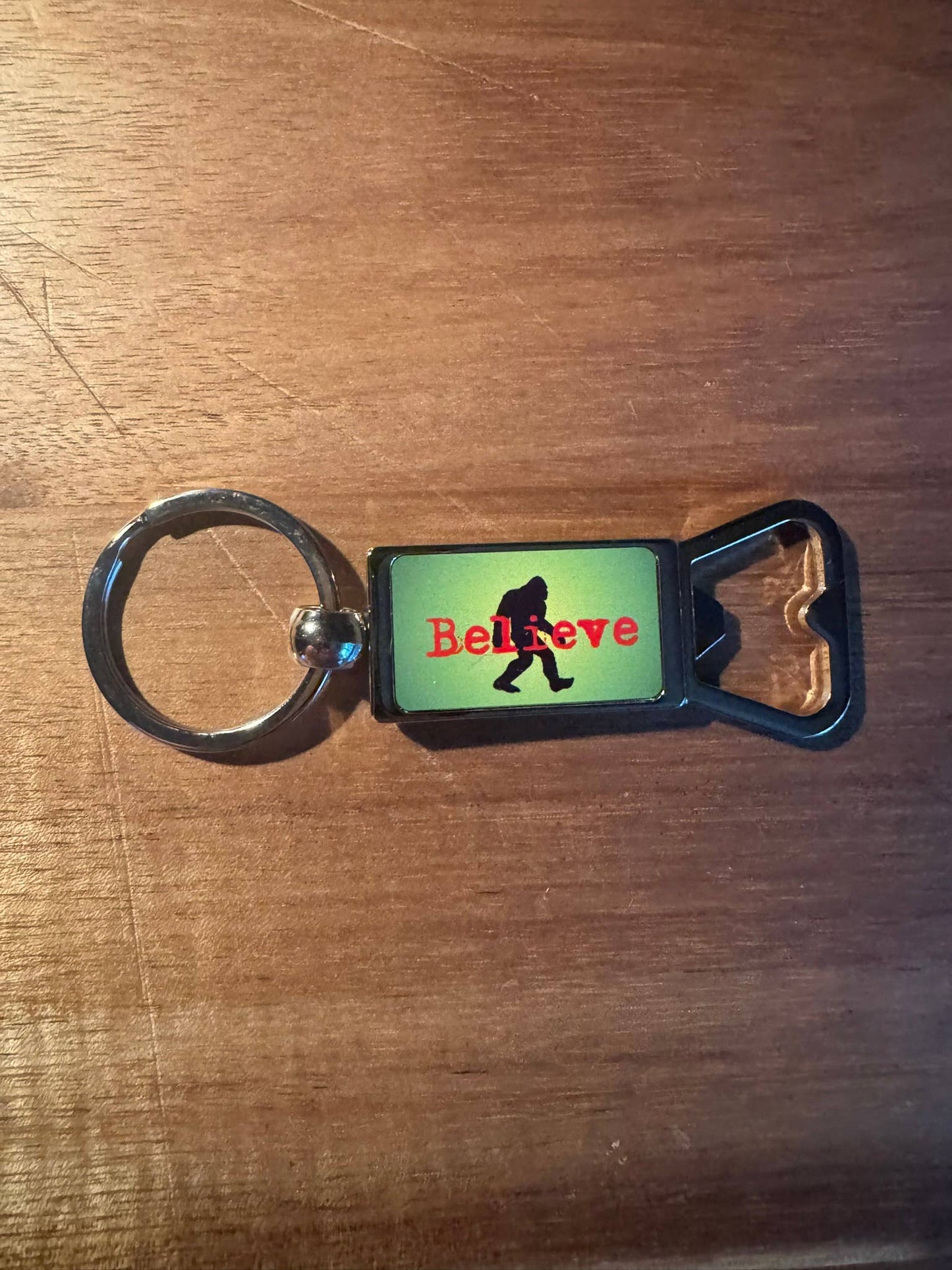 Squatchin' Country Bigfoot Zinc Alloy Bottle Opener Keychain