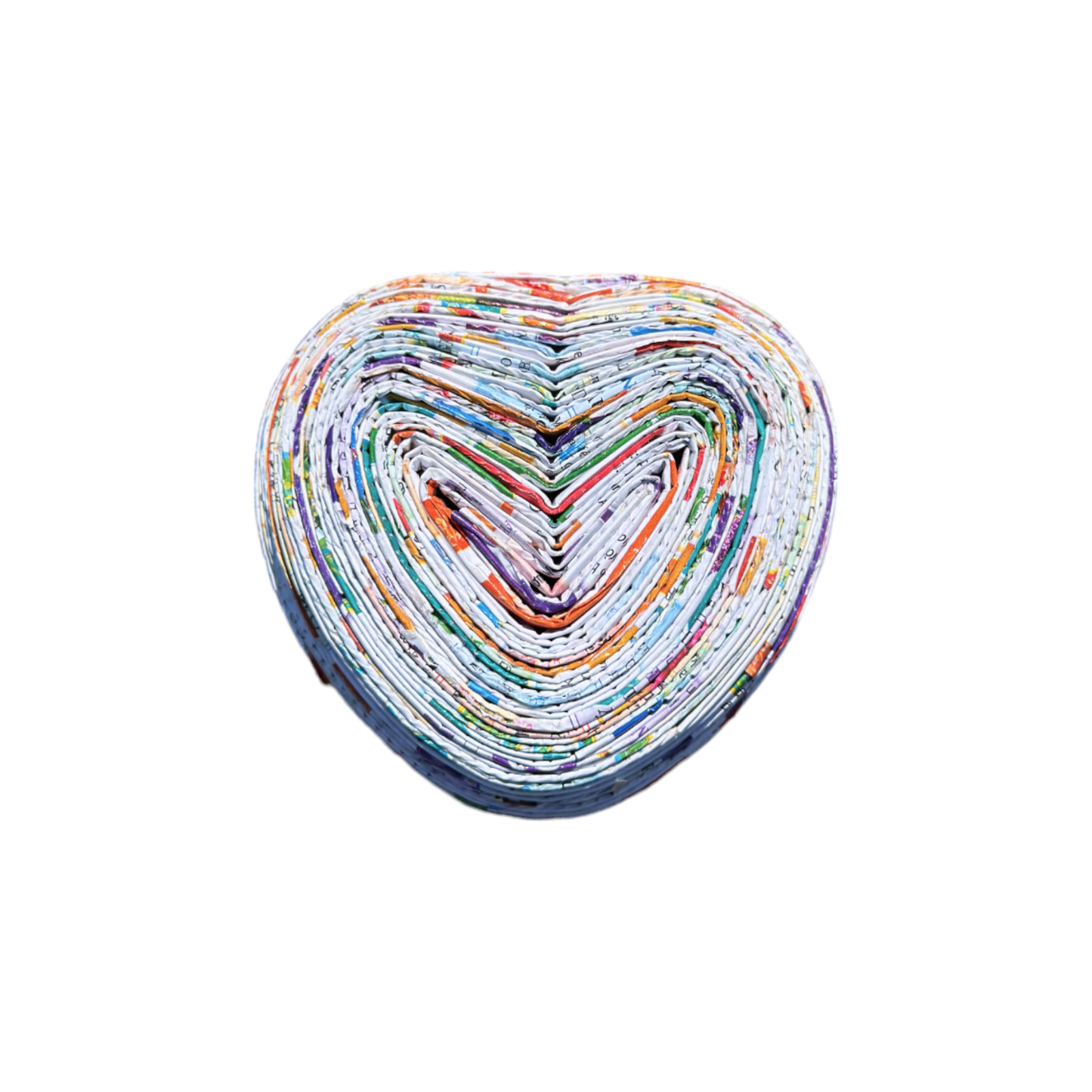 Heart Box w/ Lid - Recycled Paper