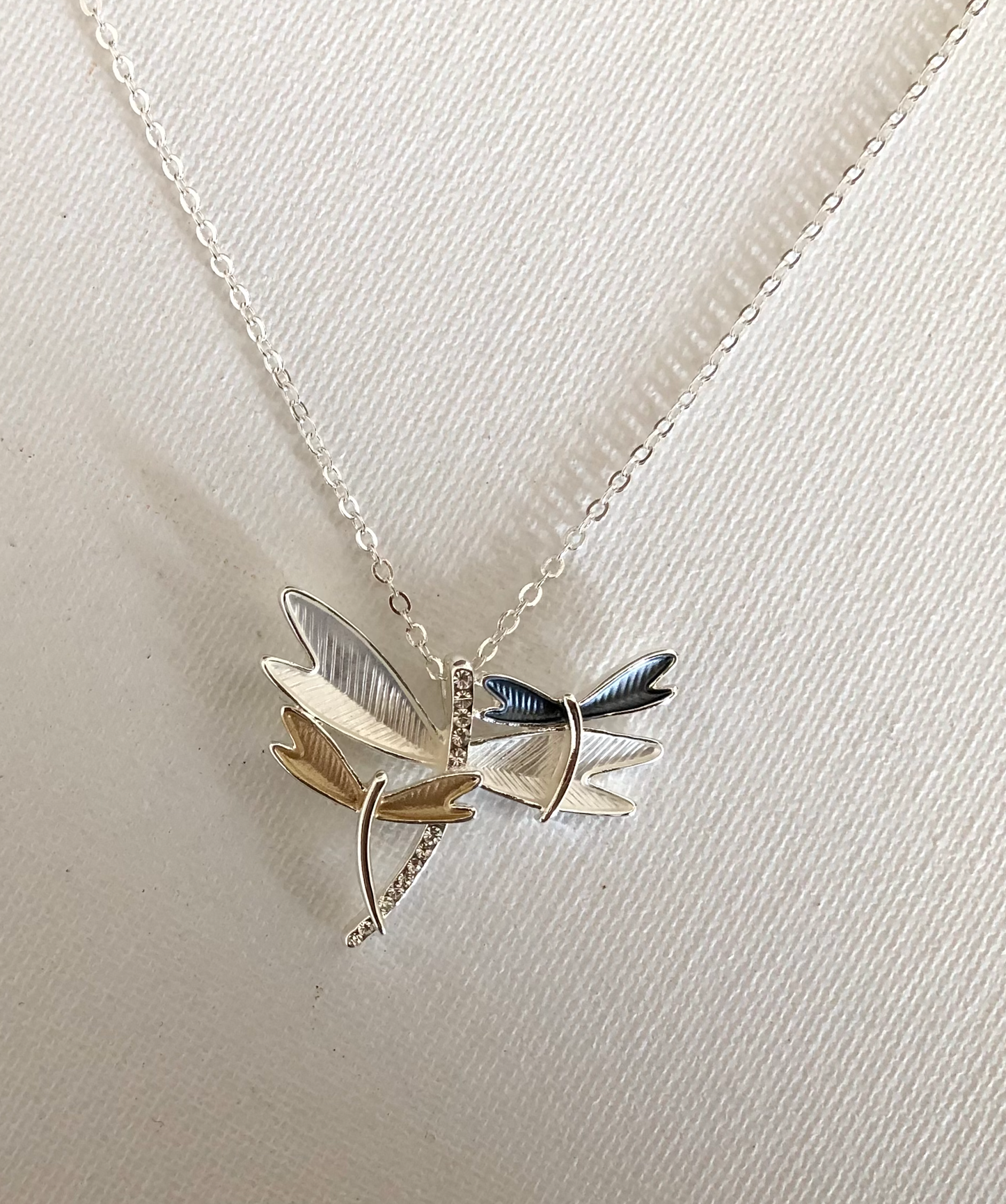 Dragonfly jewelry w/CZ  Necklace in BOX