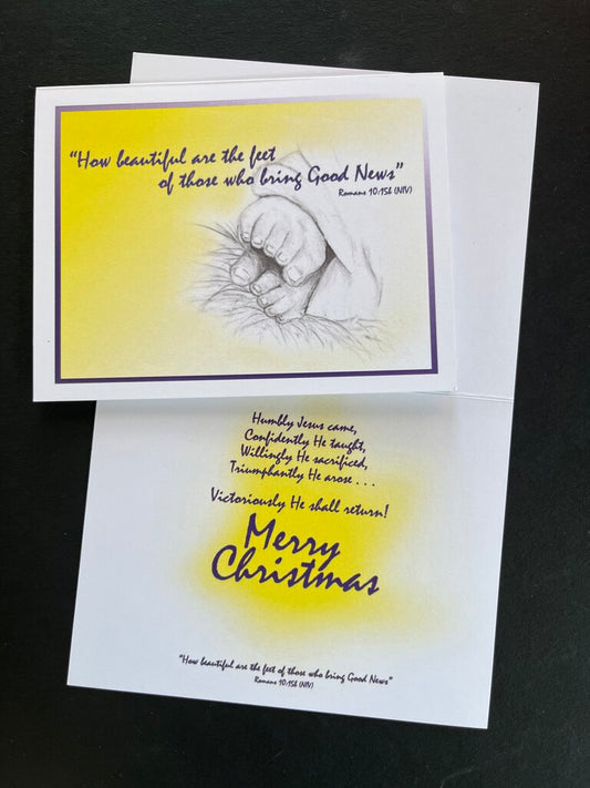 Merry Christmas Religious Greeting Card