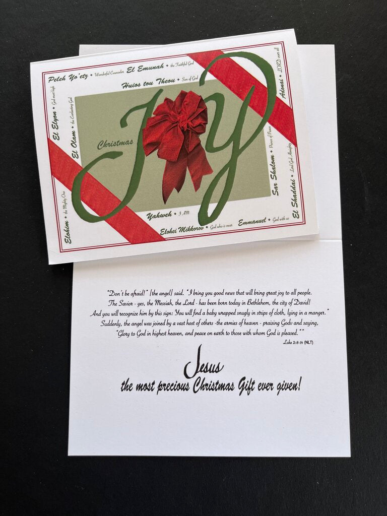 Joy Christmas Card