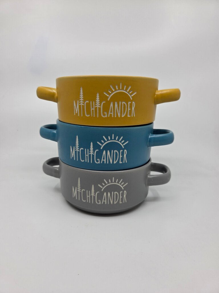 2 handled crock - Michigan Sunshine - Assorted colors