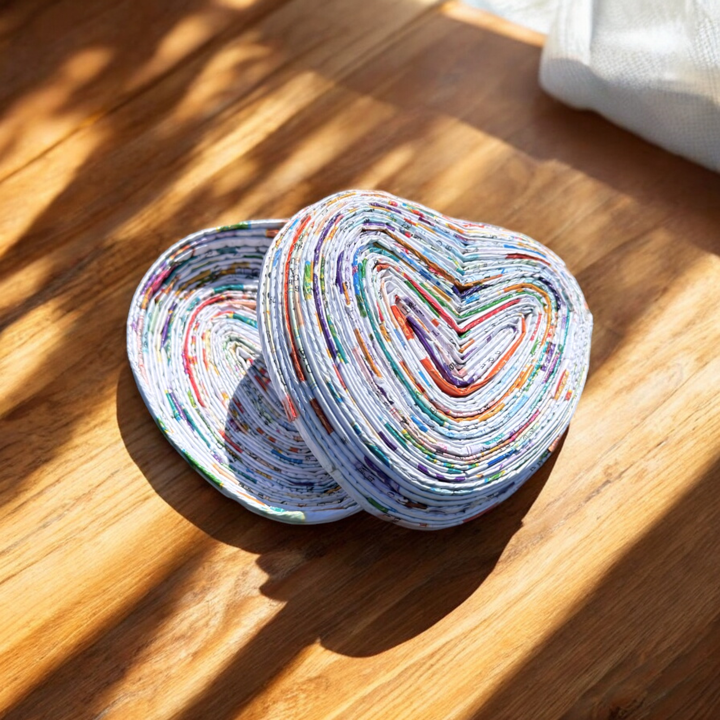 Heart Box w/ Lid - Recycled Paper