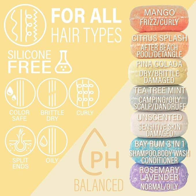 Shampoo Bar | Pina Colada | Hydrate | Rice Protein