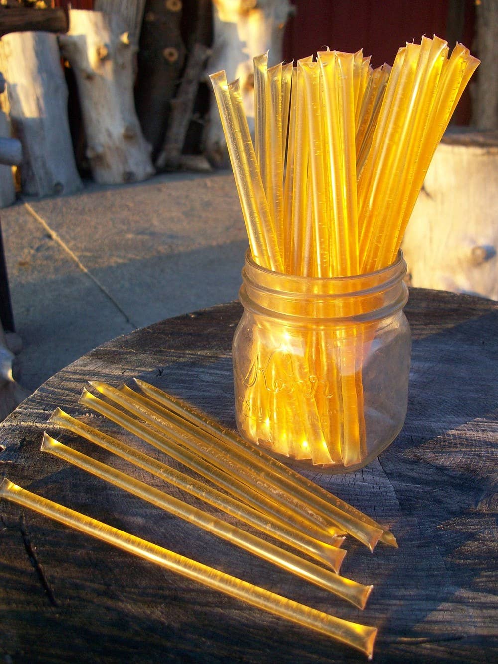 50 SINGLE honey sticks-(no packaging included)