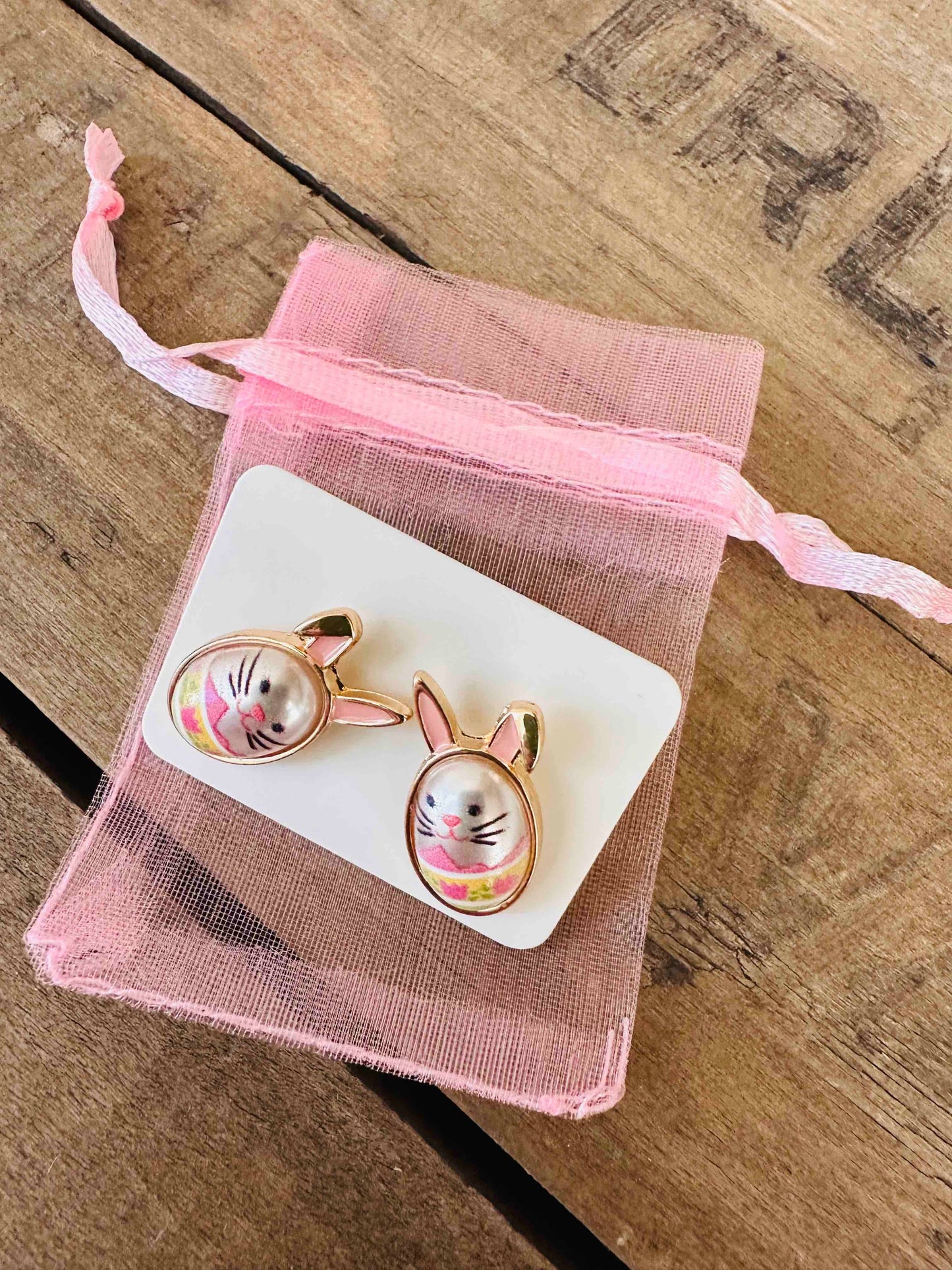 Easter Egg Bunny Earrings