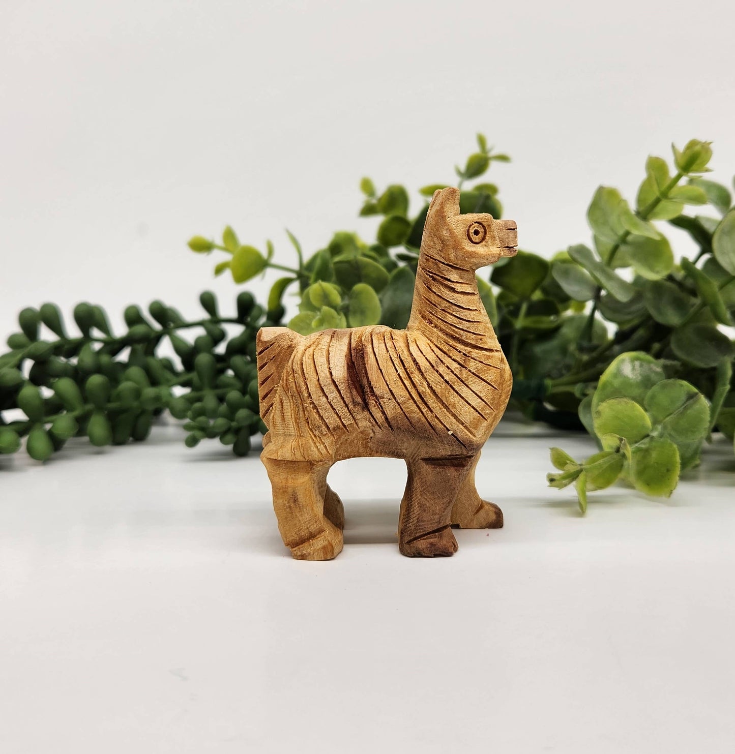 Palo Santo Hand Carved Alpaca Figurine 3.25 x 2.1 x 1.1 inch