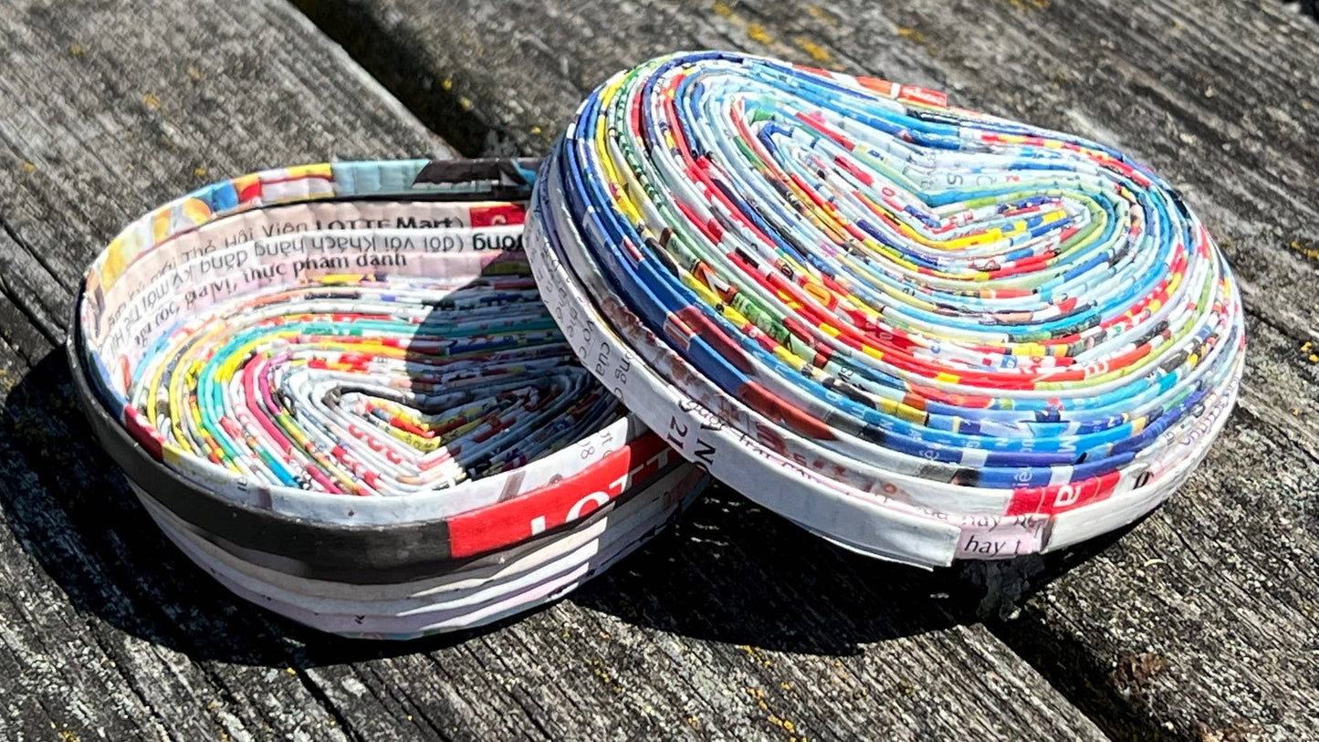 Heart Box w/ Lid - Recycled Paper