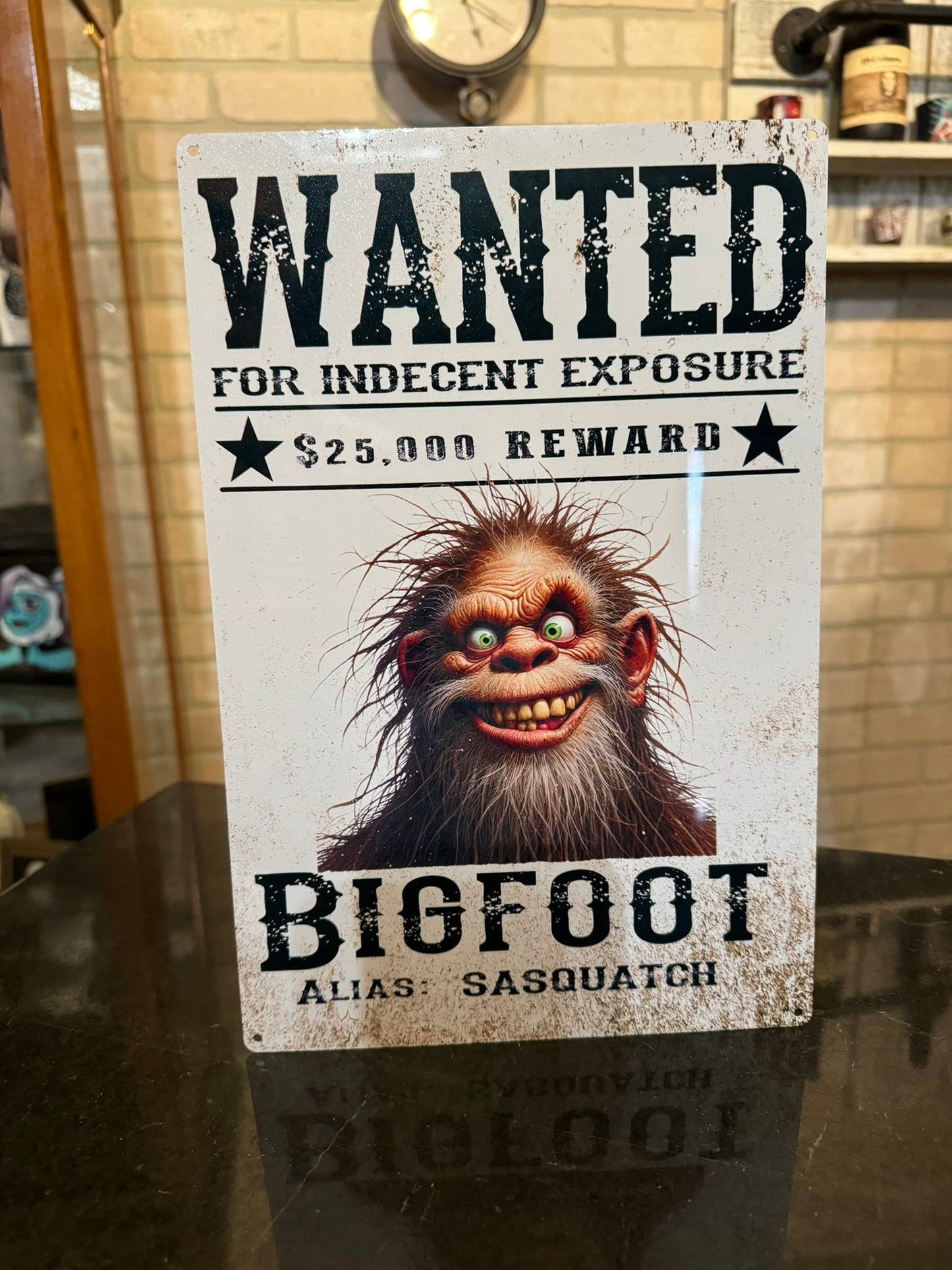 Bigfoot Wanted - lightweight signs - choose your design