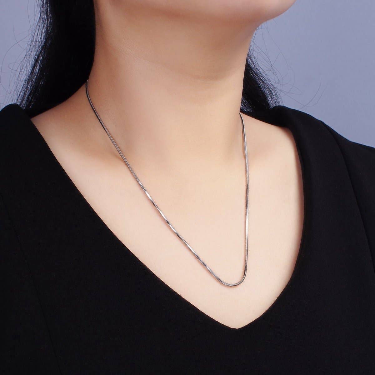 Stainless Steel 1.5mm Snake Chain 20 Inch Layering Necklace | WA-2270 Clearance Pricing