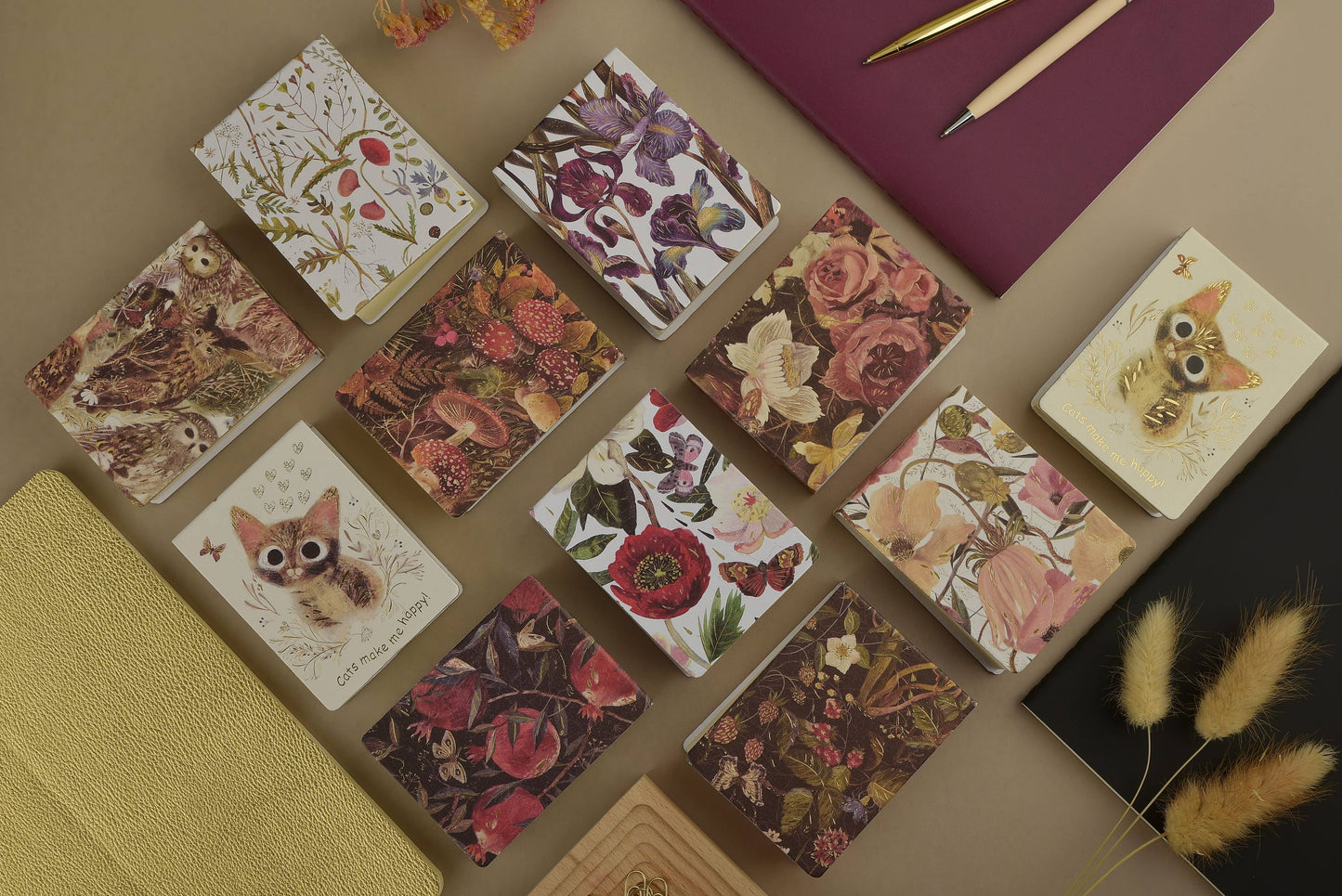 A7 Tear-Away Notepad - Forest Mushrooms 