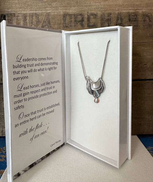 Western Saddle Necklace Jewelry