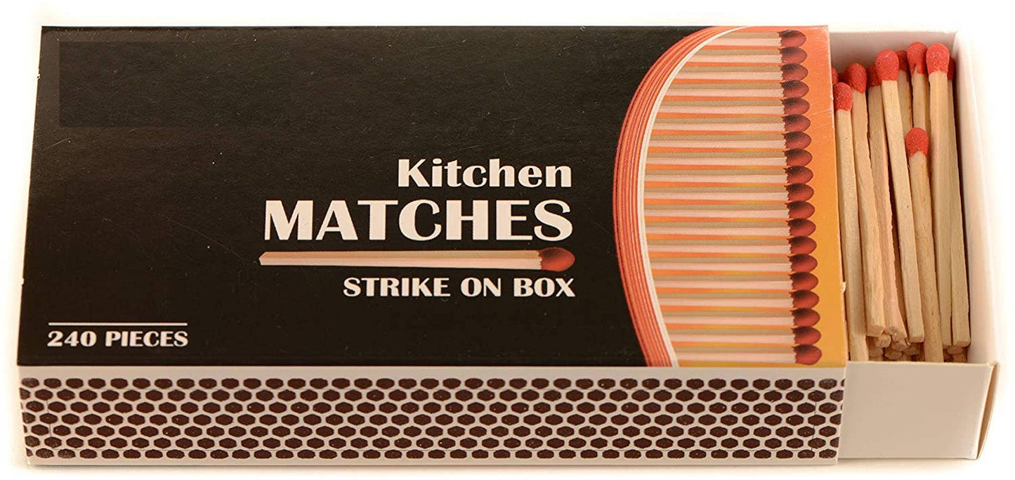Wooden Strike on Box Matches - 240 Count Per Box - Kitchen